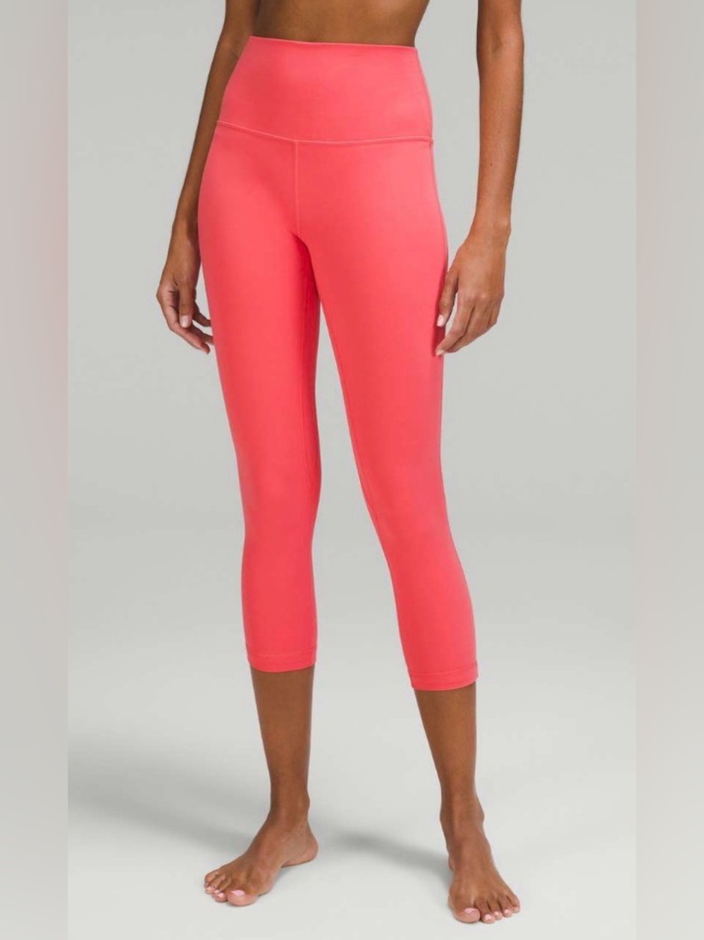NWOT New Lululemon Align High-Rise Crop 23" Pale Raspberry - Picture 2 of 5
